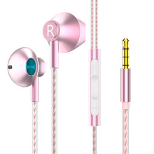 Load image into Gallery viewer, Noise Cancelling Headphones Sport Stereo Metal Bass Earphones Wired Headphones with Microphone 3.5mm wired Earphone
