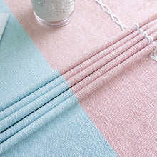 Load image into Gallery viewer, Striped Jacquard Cotton Linen Tablecloth Rectangular Table Cloth
