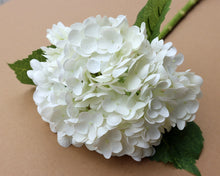Load image into Gallery viewer, Artificial Flower Large Hydrangea Realistic Moist Feeling Hydrangea Artificial Wedding Flowers Decoration
