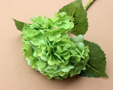 Load image into Gallery viewer, Artificial Flower Large Hydrangea Realistic Moist Feeling Hydrangea Artificial Wedding Flowers Decoration
