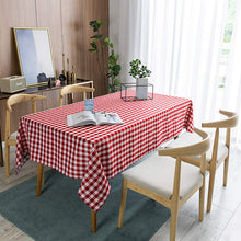 Load image into Gallery viewer, Small Plaid Waterproof and Oil-Proof Household Tablecloth Wash-Free Dustproof
