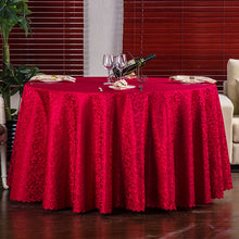 Load image into Gallery viewer, Hotel Wedding Tablecloth Restaurant Ding Room round Table Crocheted Tablecloth round Morning Glory Table Cloth
