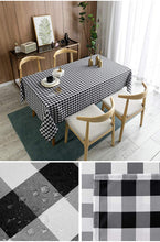 Load image into Gallery viewer, Small Plaid Waterproof and Oil-Proof Household Tablecloth Wash-Free Dustproof
