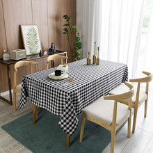 Load image into Gallery viewer, Small Plaid Waterproof and Oil-Proof Household Tablecloth Wash-Free Dustproof
