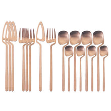 Load image into Gallery viewer, Tableware Stainless Steel Hanging Cup Tableware Spoon Personality Creative Wall-Mounted Spoon Western Food Knife Fork and Spoon
