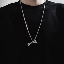 Load image into Gallery viewer, Cool Necklace Sauron Three-Knife Pendant Men and Women Ghost Cut Cos Anime Three-Knife Sword Flow Pendant Accessories
