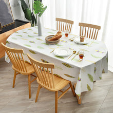 Load image into Gallery viewer, PVC Material Fabrics Tablecloth Waterproof and Oil-Proof Oval Tablecloth Rectangular
