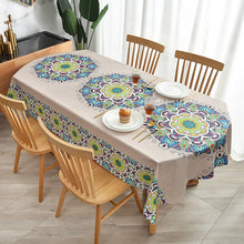 Load image into Gallery viewer, PVC Material Fabrics Tablecloth Waterproof and Oil-Proof Oval Tablecloth Rectangular
