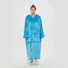 Load image into Gallery viewer, Hooded Lazy Blanket Pullover Double-Layer Blanket Sweater for Women Cold Protection in Autumn and Winter Thermal Pajamas
