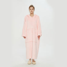 Load image into Gallery viewer, Hooded Lazy Blanket Pullover Double-Layer Blanket Sweater for Women Cold Protection in Autumn and Winter Thermal Pajamas
