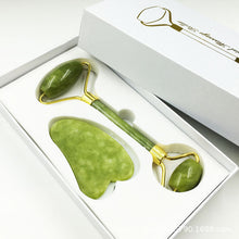 Load image into Gallery viewer, Jade Beauty Instrument Jade Roller Massager Jade Roller Face Scrapping Plate
