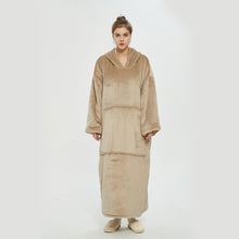 Load image into Gallery viewer, Hooded Lazy Blanket Pullover Double-Layer Blanket Sweater for Women Cold Protection in Autumn and Winter Thermal Pajamas
