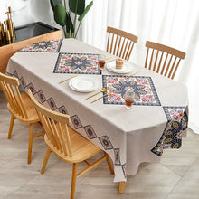 Load image into Gallery viewer, PVC Material Fabrics Tablecloth Waterproof and Oil-Proof Oval Tablecloth Rectangular
