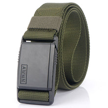 Load image into Gallery viewer, Tactical Nylon Waistband Men's Quick Release Automatic Buckle Belt Casual Stretch Pant Belt
