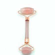 Load image into Gallery viewer, Jade Roller Face Massage Stick Quantity Discount Double-Headed Handheld Pink Crystal Roller
