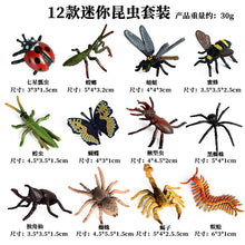 Load image into Gallery viewer, Mini Insect Animal Model Set Butterfly Bee Spider Poultry Marine Animal Doll Children Learning Gift Children Ornaments
