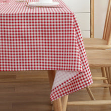Load image into Gallery viewer, HG-191 Red Plaid Rectangular Tablecloth Cotton Linen Fabric Table Cloth

