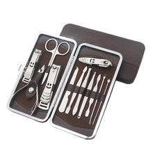 Load image into Gallery viewer, Stainless Steel Nail Clippers Set 12 Pieces Nail Scissor Set Manicure Manicure Implement Nail Clippers
