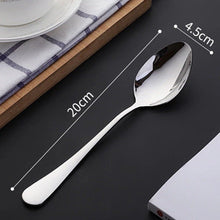 Load image into Gallery viewer, Stainless Steel Tableware Spoon Kitchen Hotel Spoon Household Eating Soup Spoon Coffee Spoon
