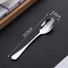 Load image into Gallery viewer, Stainless Steel Tableware Spoon Kitchen Hotel Spoon Household Eating Soup Spoon Coffee Spoon

