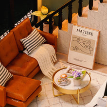 Load image into Gallery viewer, DIYDollhouse Miniature with Furniture DIY Wooden Dollhouse Kit Plus Dust Proof and Music Movement Creative Room Idea(Comfortable Life)

