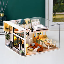 Load image into Gallery viewer, DIYDollhouse Miniature with Furniture DIY Wooden Dollhouse Kit Plus Dust Proof and Music Movement Creative Room Idea(Comfortable Life)
