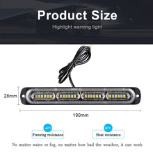 Load image into Gallery viewer, 24 LED Car Strobe Warning Light Grill Flashing Breakdown Emergency Light Car Truck Trailer Beacon Lamp LED Side Light For Cars
