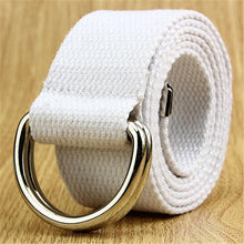 Load image into Gallery viewer, Jeans Canvas Military Belt Double D-ring Buckle Casual Women Belt Web Men
