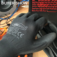 Load image into Gallery viewer, 24Pieces/12Pairs Knitted Safety Work Glove Construction Security Garden Rubber Industrial Working Gloves
