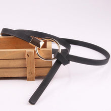 Load image into Gallery viewer, Fashion Wild Ladies Jeans Dress Thin Belt Knotted Belt Circle Buckle Decoration Small Belts
