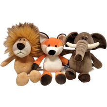 Load image into Gallery viewer, 25cm Stuffed Lifelike Lion Tiger Elephant Monkey Leopard Giraffe Raccoon Doll Simulation Forest Animals Plush Toys for Kids Gift
