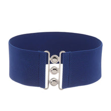 Load image into Gallery viewer, Fashion Casual Ladies Stretch Dress Cummerbands Waist Band Metal Buckle Waistband Wide Elastic Belt
