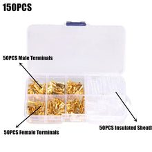 Load image into Gallery viewer, 270Pcs 2.8mm 4.8mm 6.3mm Plug Spring Female Male Spade Cold Crimp Terminals Connector Car Speaker Electrical Wire Connectors Set
