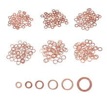 Load image into Gallery viewer, 280/200/120/100Pcs Copper Sealing Solid Gasket Washer Sump Plug Oil For Boat Crush Flat Seal Ring Tool Hardware Accessories
