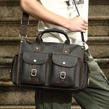 Load image into Gallery viewer, Men's business messenger bag 14 inch briefcase computer bag
