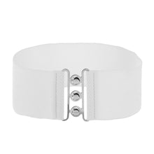 Load image into Gallery viewer, Fashion Casual Ladies Stretch Dress Cummerbands Waist Band Metal Buckle Waistband Wide Elastic Belt
