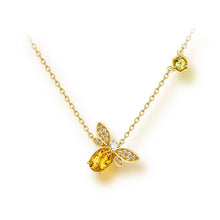 Load image into Gallery viewer, Women's Necklace Bee 925 Sterling Silver Gold Plated  Choker  Gift for Girls
