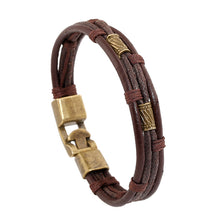 Load image into Gallery viewer, Retro Fashion and Personalized Leather Belt Bracelet Braided Genuine Leather Leather Bracelet

