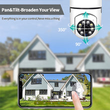 Load image into Gallery viewer, 2MP E27 Lamp Surveillance Camera Nachtzicht Full Color Automatische Menselijk Tracking 4x Digitale Zoom Video Indoor Security Monitor
