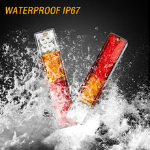 Load image into Gallery viewer, 2PC 20 LED Trailer Rear Tail Light Turn Signal Reverse Stop Brake Running Lamp for Truck RV UTV Camper Caravan Lorry Boat Tipper
