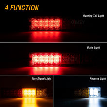 Load image into Gallery viewer, 2PC 20 LED Trailer Rear Tail Light Turn Signal Reverse Stop Brake Running Lamp for Truck RV UTV Camper Caravan Lorry Boat Tipper
