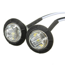 Load image into Gallery viewer, 2PCS 12V/24V 3LED 3/4" Round Trailer Side Marker Lights Yellow White Red For Trucks Clearance Lights Truck Turn Signal Lamp
