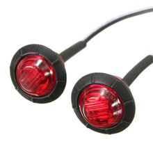 Load image into Gallery viewer, 2PCS 12V/24V 3LED 3/4" Round Trailer Side Marker Lights Yellow White Red For Trucks Clearance Lights Truck Turn Signal Lamp
