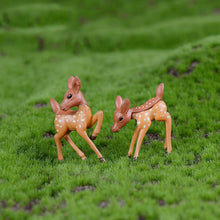 Load image into Gallery viewer, 2PCS Artificial Mini Sika Deer Giraffe Fairy Garden Miniatures Gnomes Moss Terrariums Resin Crafts Figurines Home Decoration
