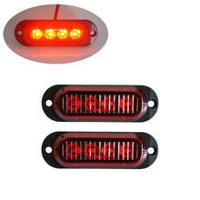 Load image into Gallery viewer, 2PCS Warning Light 4LED Trailer Truck Red Orange White 12V-24V LED Side Marker Lamp Car  Accessories Parking Lights for Trucks
