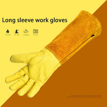 Load image into Gallery viewer, 2Pcs Leather Breathable Gauntlet Gloves Rose Pruning Long Sleeve Gloves for Men and Women Best Gardening Glove Garden Gifts
