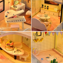 Load image into Gallery viewer, DIY Doll Mini Room Pink Handmade Girls' House
