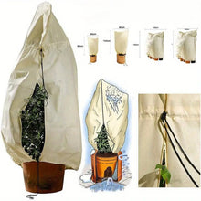 Load image into Gallery viewer, Thickened plant antifreeze cover, winter plant antifreeze protective cover, antifreeze and insect-proof pull rope frost cover
