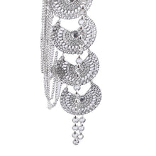 Load image into Gallery viewer, Belly Piercing Dance Belt Waist Sexy Metal Flower Crystal Coin Tassel Body Chain Jewelry
