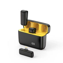 Load image into Gallery viewer, 2in1 K30 Wireless Lavalier Microphone For iPhone Android Phone Camera Audio Video 2 Clip-on Microphones For YouTube TikTok Live
